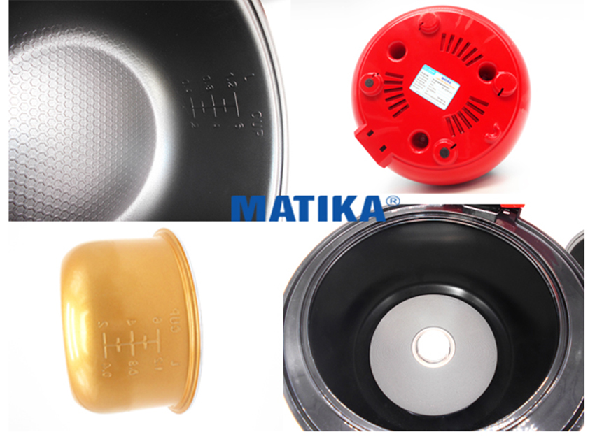 Cấu tạo của nồi cơm điện Matika MTK-RC12