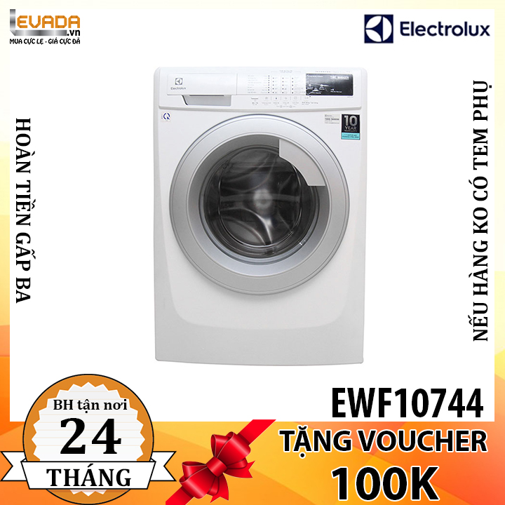  (CHỈ BÁN HCM) Máy Giặt Electrolux EWF10744 Giặt Hơi Nước 7.5Kg 