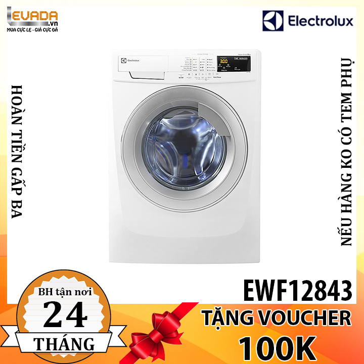  (CHỈ BÁN HCM) Máy Giặt Electrolux EWF12843 Giặt Hơi Nước 8Kg 