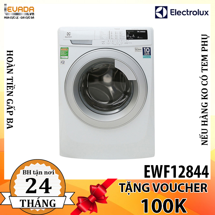  (CHỈ BÁN HCM) Máy Giặt Electrolux EWF12844 Giặt Hơi Nước 8Kg 