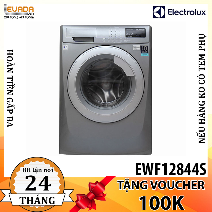  (CHỈ BÁN HCM) Máy Giặt Electrolux EWF12844S Giặt Hơi Nước 8Kg 