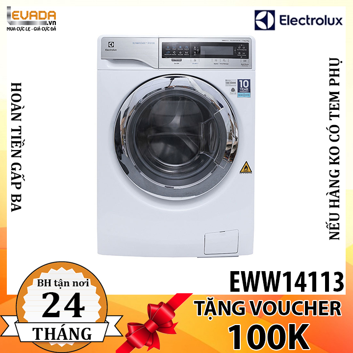  (CHỈ BÁN HCM) Máy Giặt Sấy Electrolux EWW14113 Eco Inverter Giặt 11Kg Sấy 7Kg 