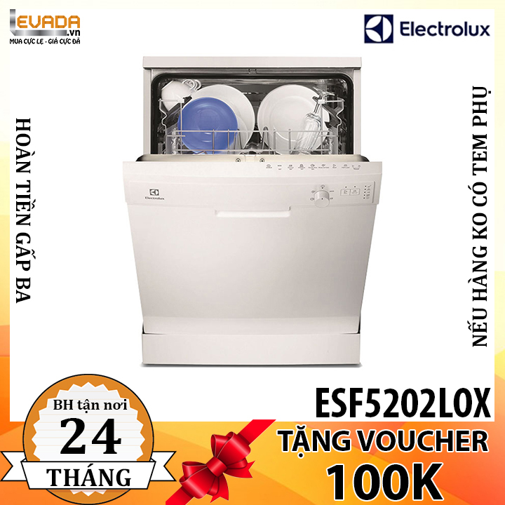  (CHỈ BÁN HCM) Máy Rửa Chén Độc Lập Electrolux ESF5202LOX 