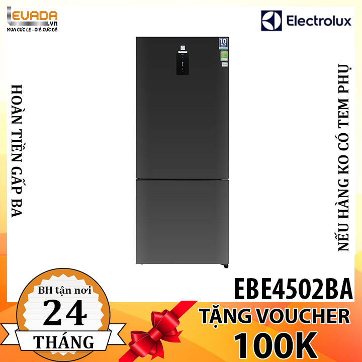  (CHỈ BÁN HCM) Tủ Lạnh Electrolux EBE4502BA Inverter 418 Lít 