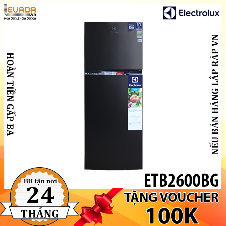    Tủ Lạnh Electrolux ETB2600BG - 254 Lít Inverter 