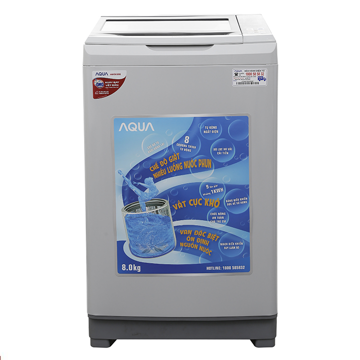  Máy Giặt Aqua 8.0 Kg AQW-S80AT 